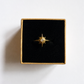 Nordster Ring Gold | Himmlischer Stern Ring Edelstahl | Größenverstellbar | Celestial Schmuck | Witchy Ring | Gothic Jewelry | Fantasy Ring