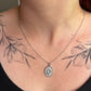 Sol Amulett | Celestiale Edelstahl Sonnenkette | Witchy Schmuck | Gothic magische Halskette Silber