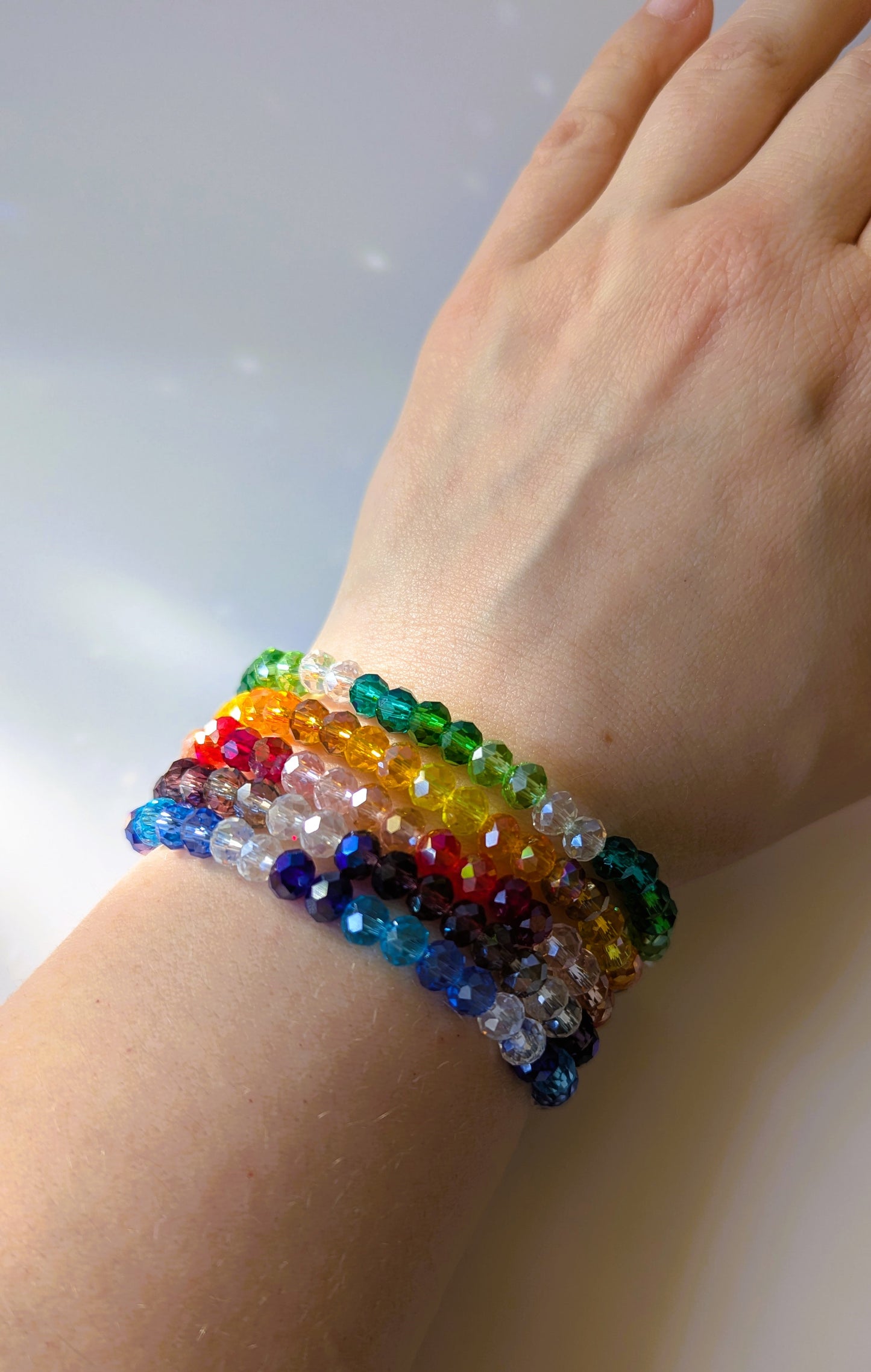 Buntes Glasperlen Armband