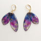 Feenflügel Ohrringe in Lila & Blau