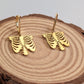 Goldene Brustkorb-Ohrringe – Anatomie Schmuck | Gothic & Halloween Statement Earrings