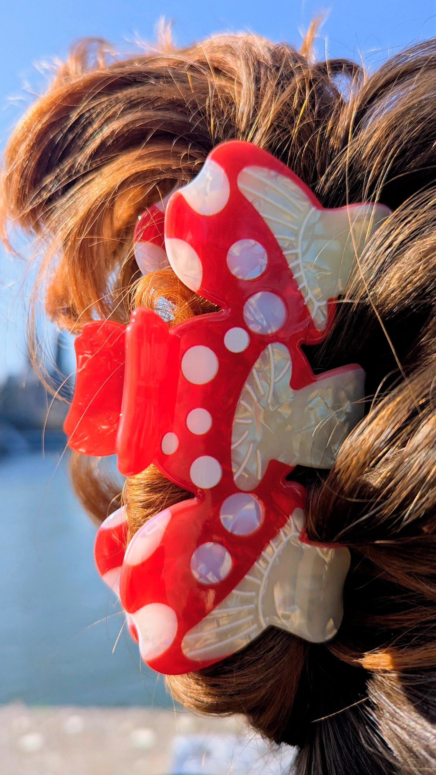 Fliegenpilz Haarklammer – Mushroom Claw Clip