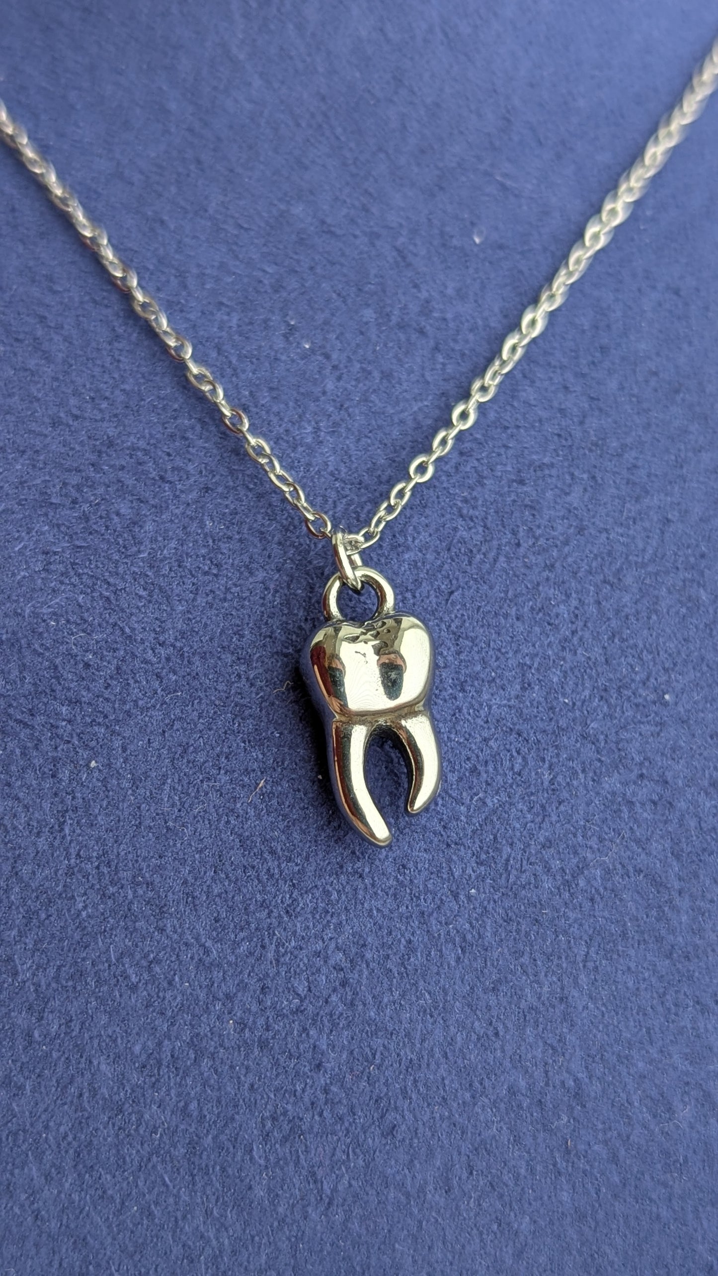 Zahn Anhänger Halskette – Gothic Oddity Schmuck aus Edelstahl