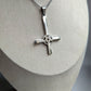 Pentagramm Kreuz Anhänger Halskette – Gothic Hexen Schmuck aus Edelstahl