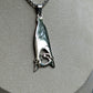 Hängende Fledermaus Halskette | Edelstahl | Gothic Schmuck | Witchy Kette | Vampir Schmuck